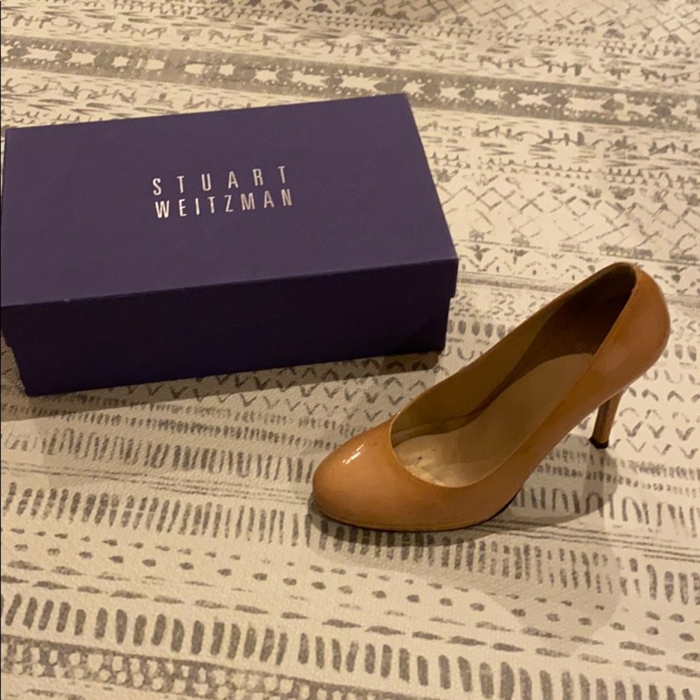 Nude patent Stuart weitzman heels